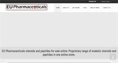 Desktop Screenshot of eupharmaceuticals.com