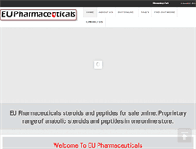 Tablet Screenshot of eupharmaceuticals.com